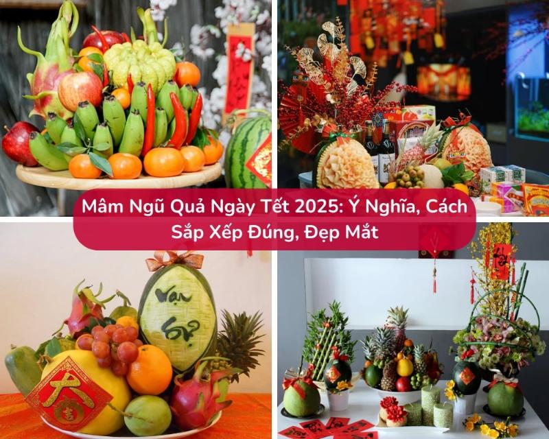 Dứa, cam vàng, xoài chín, na đại diện cho hành Thổ