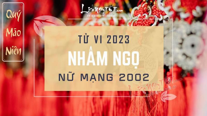 Tình duyên nữ Nhâm Ngọ 2023