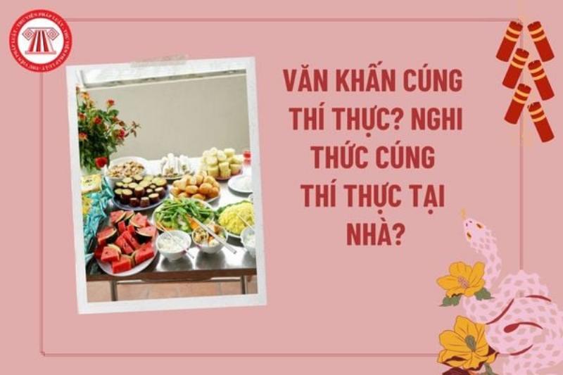 Bài Văn Khấn Cúng Thí Thực