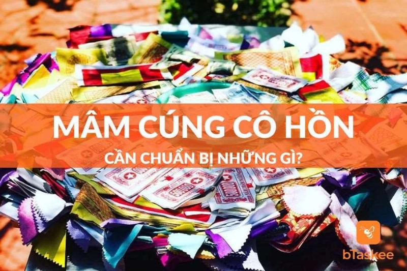 Chuẩn bị lễ vật cúng thí thực