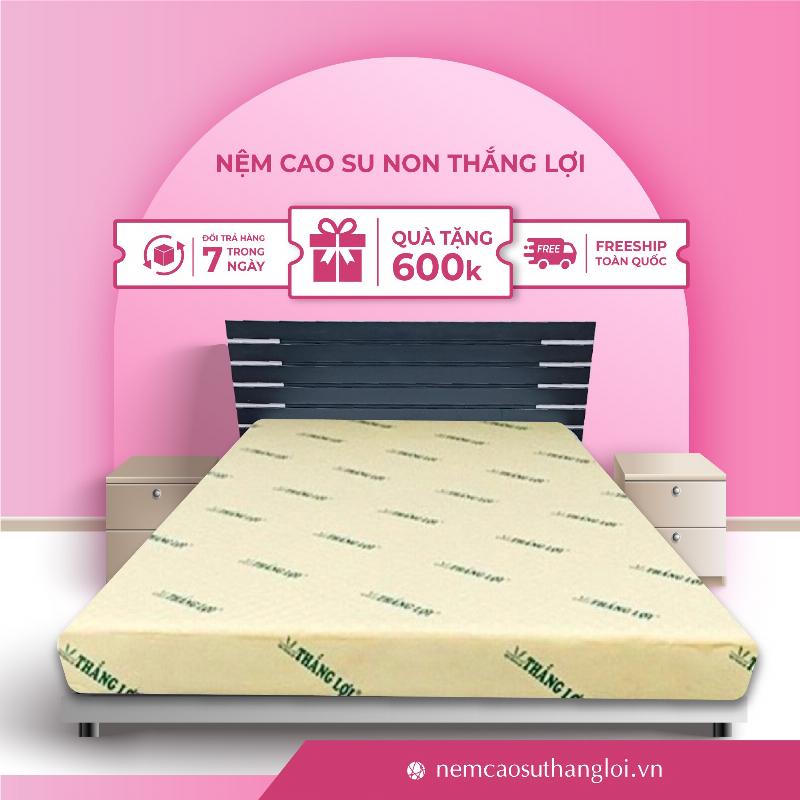 Kích thước và hình dáng gối cao su non