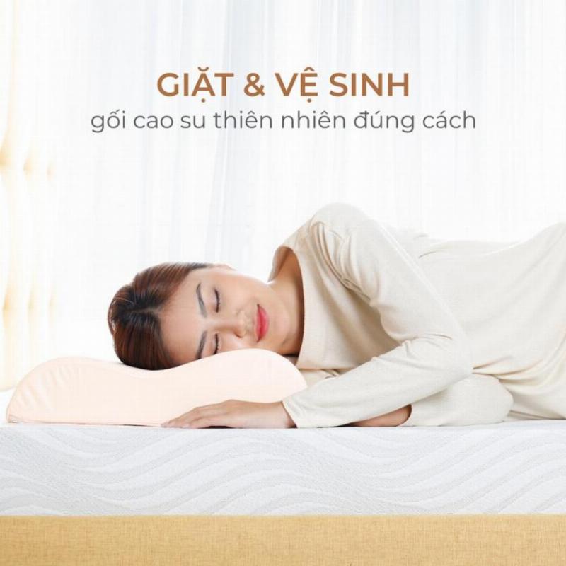 Vệ sinh gối cao su non đúng cách