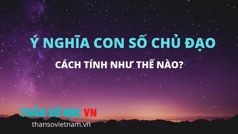 Ý nghĩa của từng số chủ đạo