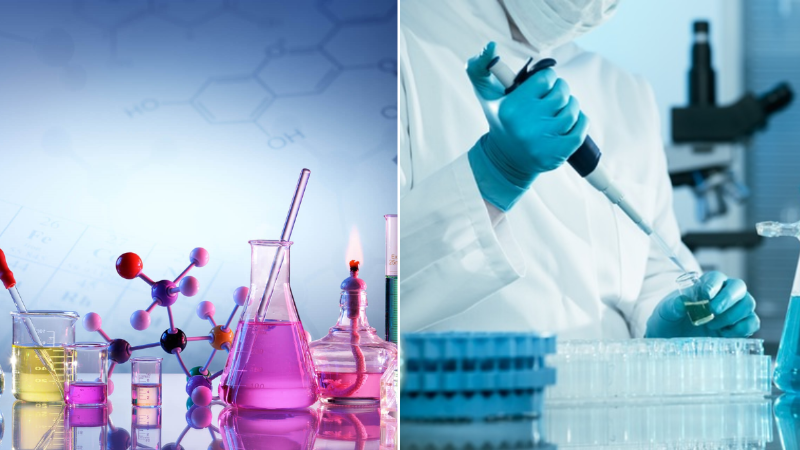 Hình ảnh minh họa phản ứng của axit axetic với muối cacbonat tạo khí sủi bọt CO2.