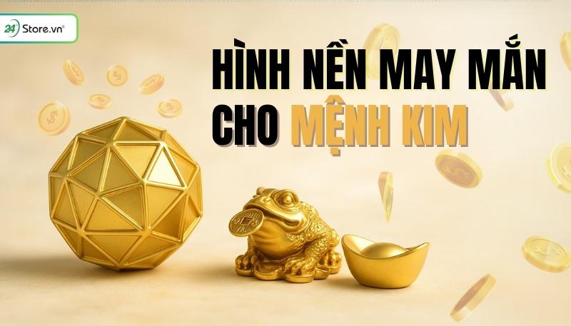 Hình nền màu trắng vàng bạc cho người mệnh Kim thu hút tài lộc