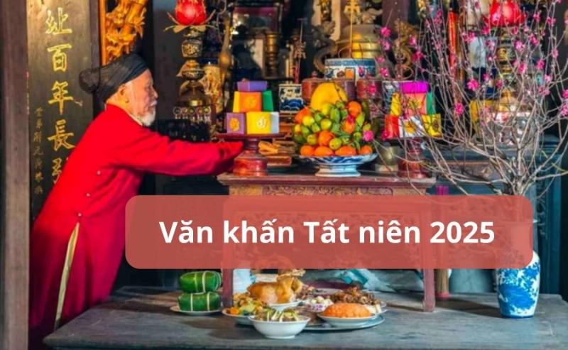 Gia đình sum họp bên mâm cỗ và văn khấn cúng tất niên