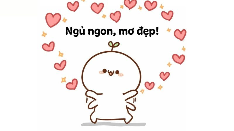 Hình ảnh chú cún dễ thương buồn ngủ kèm lời chúc vui vẻ
