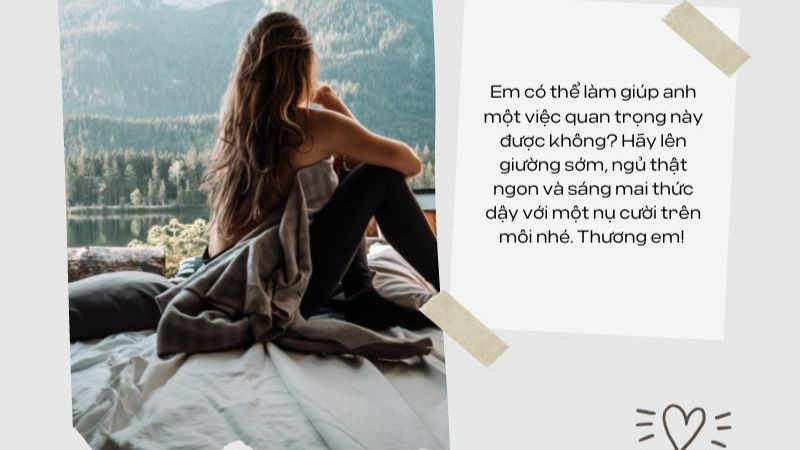 Hình ảnh chúc ngủ ngon màu hồng ngọt ngào với thông điệp tình yêu