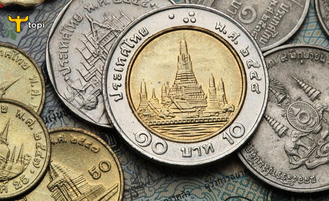 Biểu đồ hoặc bảng tỷ giá Baht Thái được cập nhật từ các ngân hàng uy tín