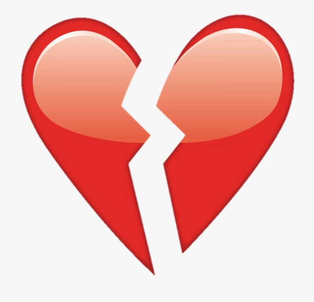 Trái tim tan vỡ biểu tượng cho sự thất vọng