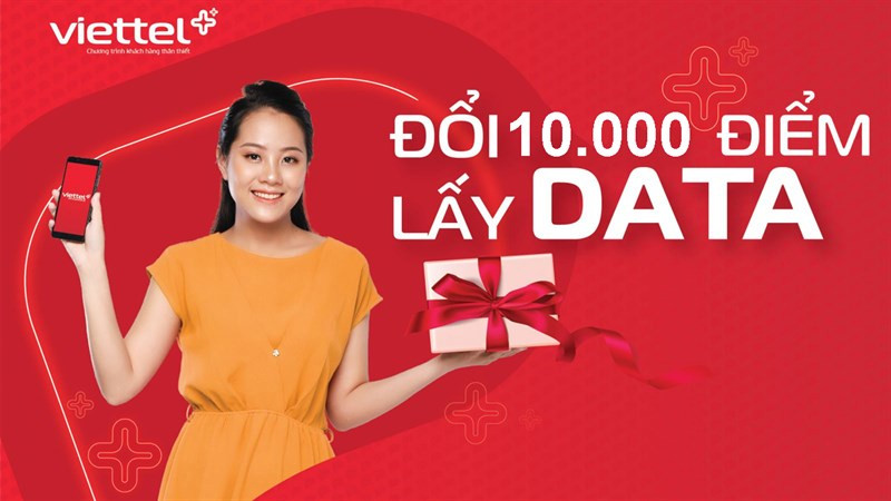 Điện thoại hiển thị thông báo nhận 10.000 điểm Viettel++ mừng kỷ niệm 35 năm Viettel