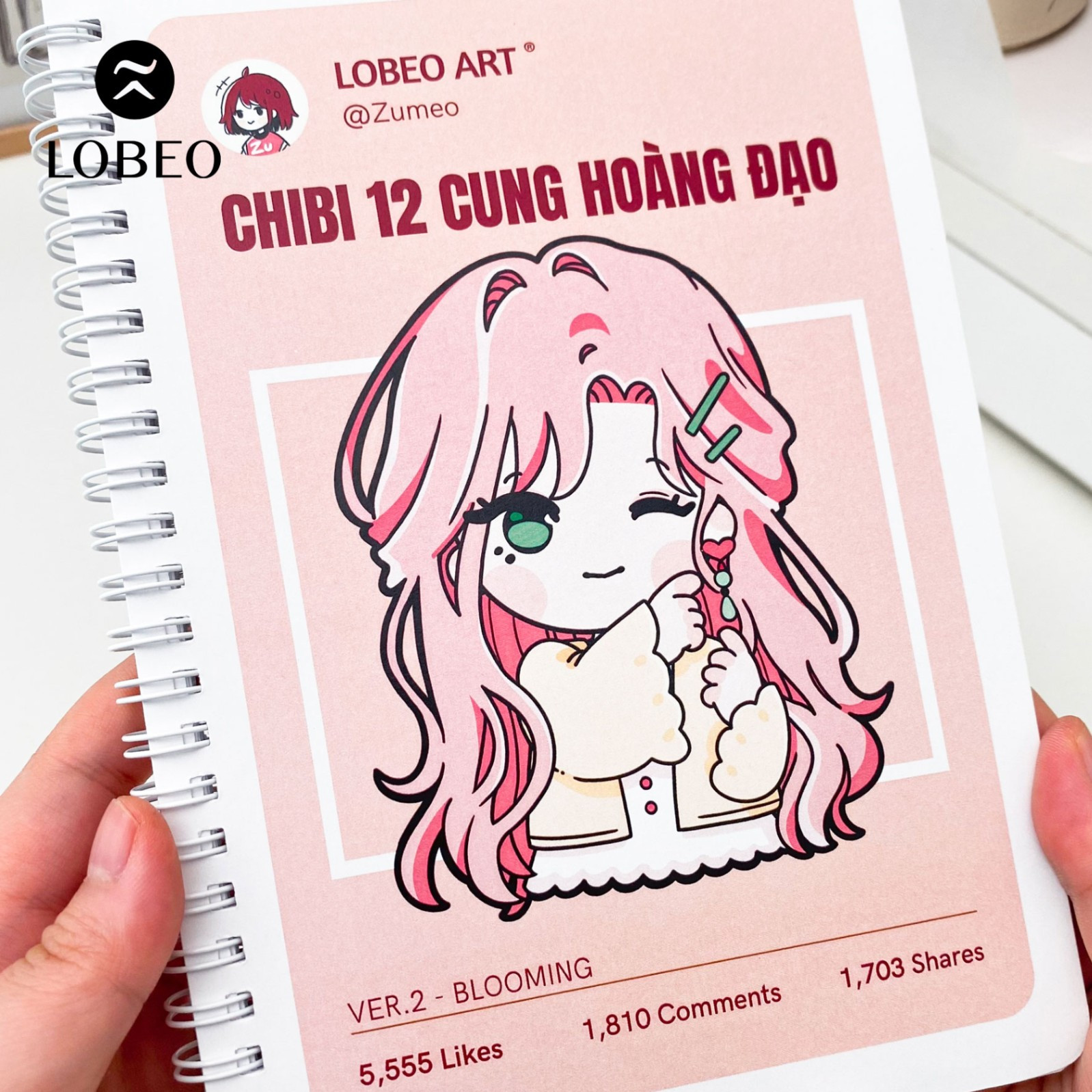 Tranh tô màu anime cung Song Tử dễ thương với đôi cánh bướm