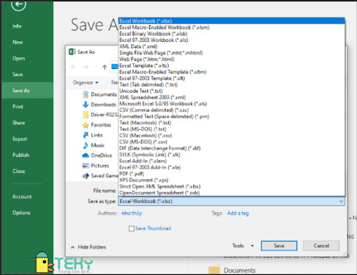 Hướng dẫn cách lưu file Excel thành CSV