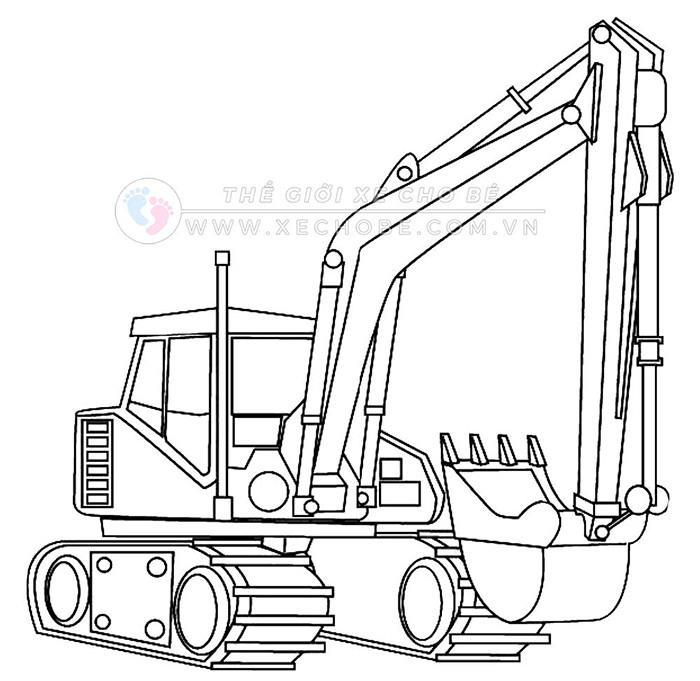 Tranh tô màu xe ô tô vui nhộn với gương mặt hoạt hình