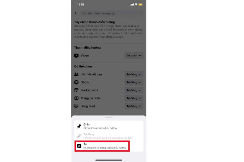 Hướng dẫn ẩn ứng dụng không cần thiết khỏi thanh lối tắt trên Facebook