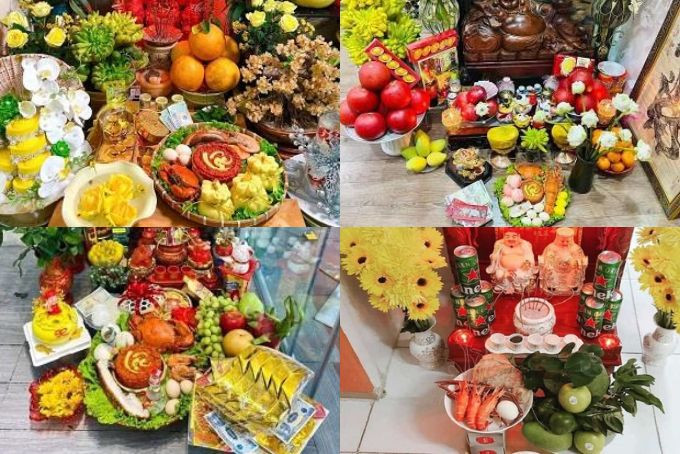 Ý nghĩa bộ tam sên và hình ảnh tổng thể các lễ vật chính