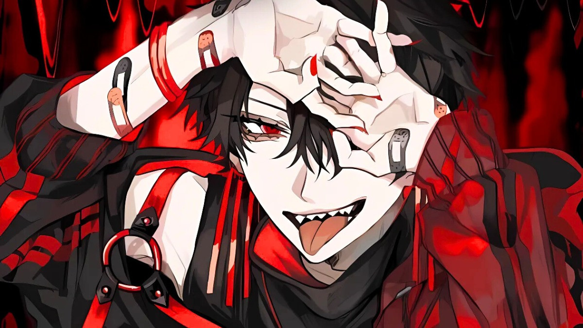Ảnh anime ác quỷ nam mang vẻ đẹp quyến rũ và ánh mắt bí ẩn
