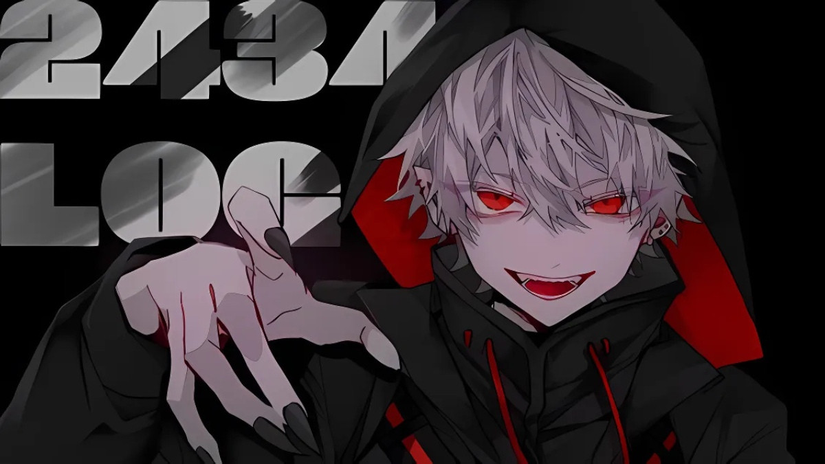 Hình ảnh cận mặt ác quỷ anime nam với vẻ ngoài điển trai ma mị