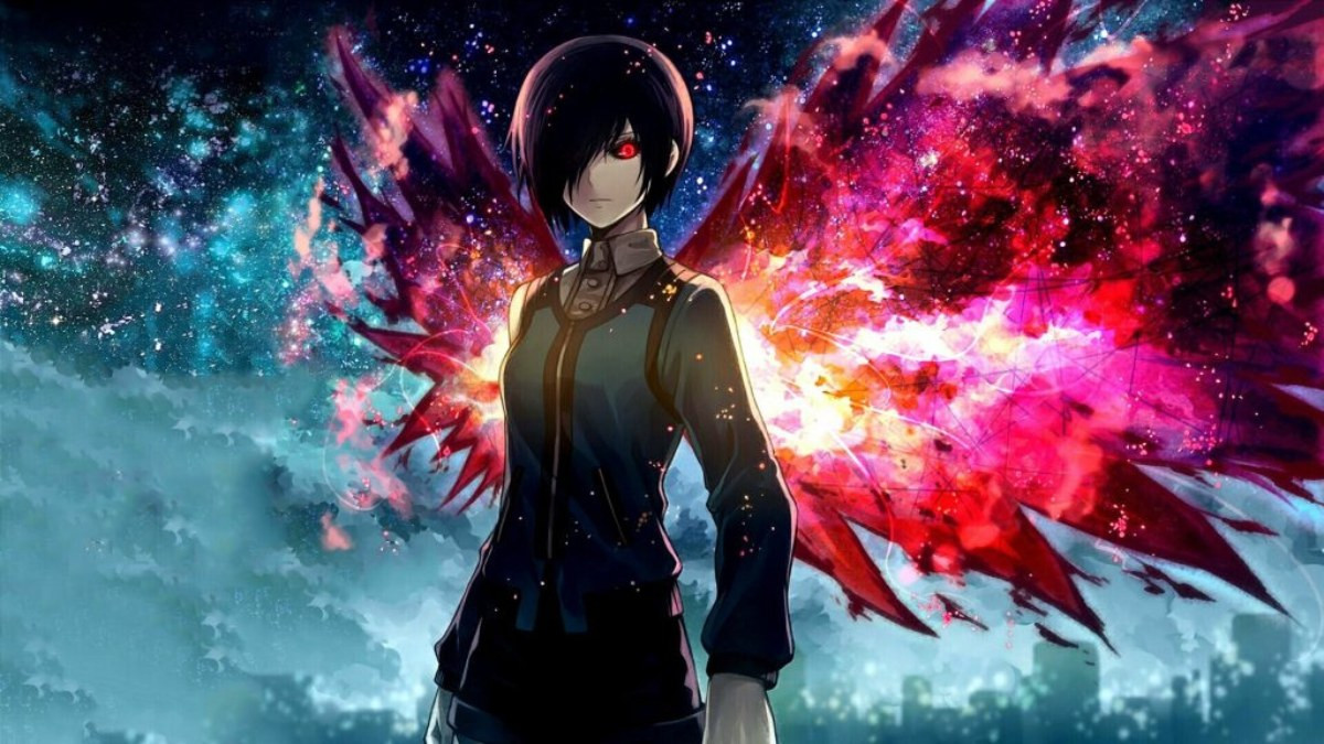 Hình ảnh ác quỷ anime nam trong tư thế hành động, đầy uy lực