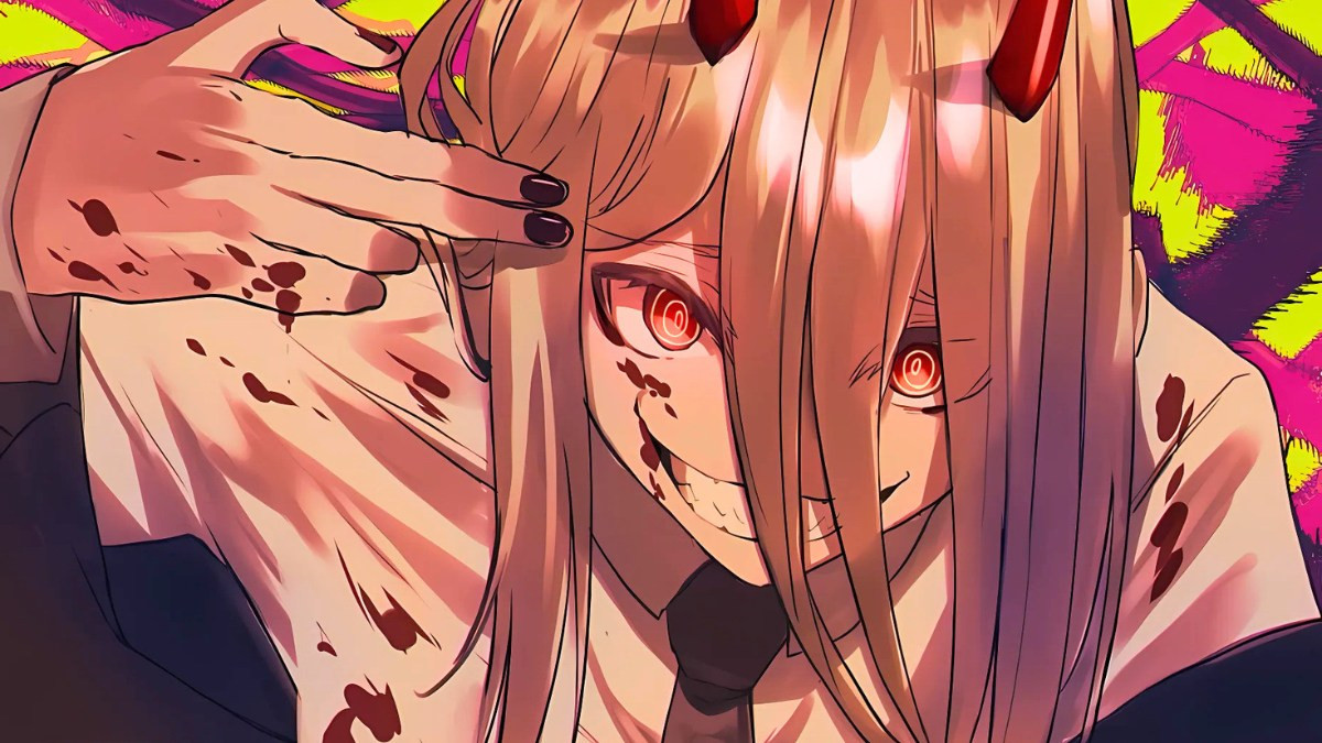 Chân dung ác quỷ anime nữ với đôi tai nhọn và ánh mắt sắc sảo