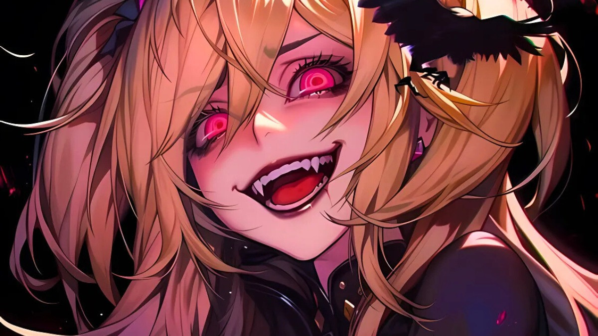 Ác quỷ anime nữ sắc sảo với trang phục truyền thống và khí chất quý tộc