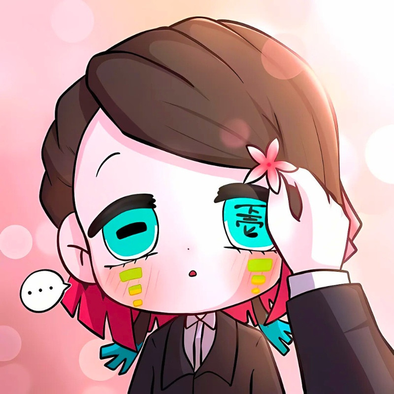 Hình ảnh ác quỷ anime chibi đáng yêu trong một chiếc cốc