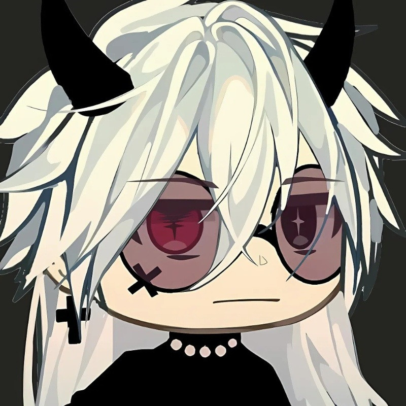 Ác quỷ anime chibi dễ thương với đôi cánh thiên thần nhỏ
