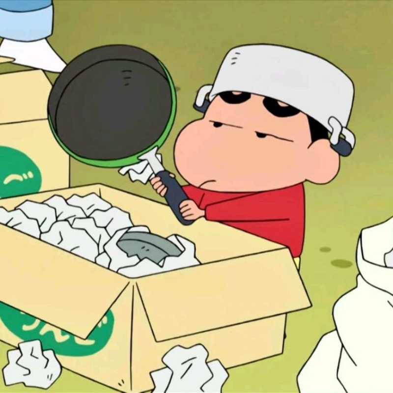Shin đang làm bộ mặt buồn bã giả tạo để thu hút sự chú ý