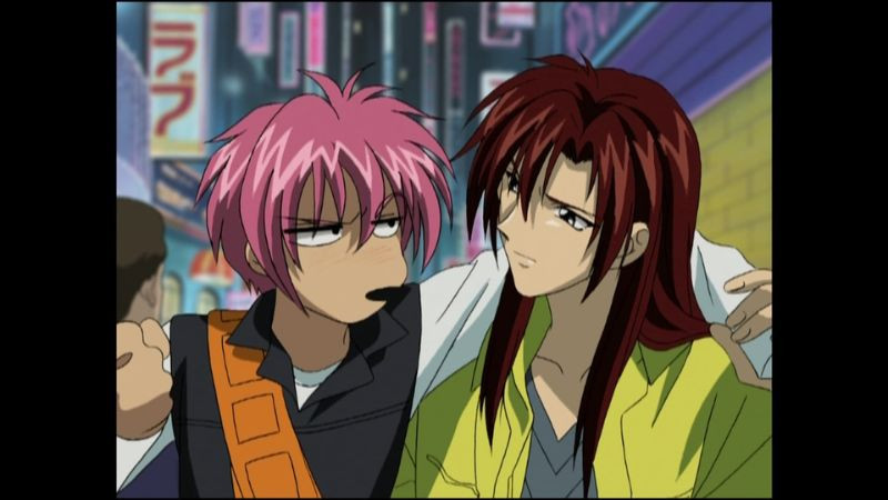 Hai nhân vật chính Shuichi Shindou và Yuki Eiri trong phim anime đam mỹ Gravitation
