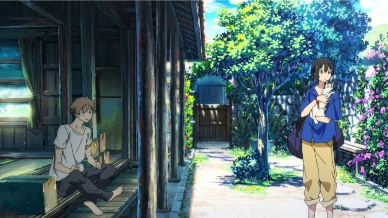 Shun Hashimoto và Mio Chibana bên bờ biển trong Umibe no Étranger