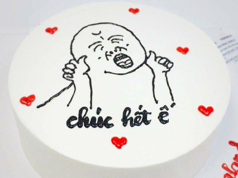 Bánh sinh nhật meme, bó hoa xương rồng