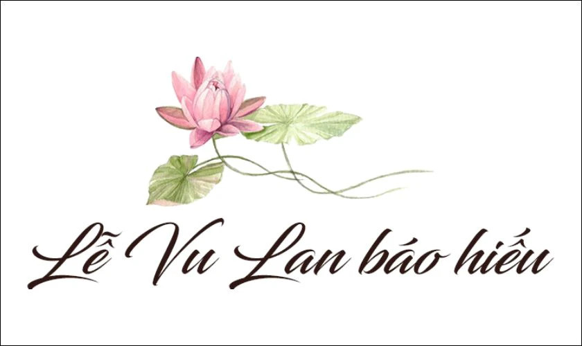 Biểu tượng hoa sen, gắn liền với ý nghĩa báo hiếu và thanh tịnh.