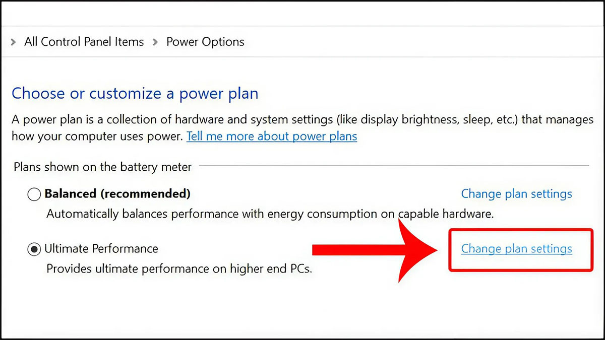 Cài đặt thời gian tắt màn hình Windows 10 bằng Control Panel bước 2