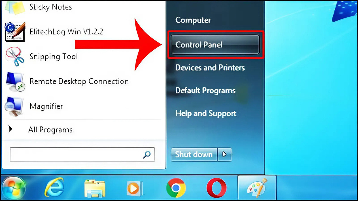 Cài đặt thời gian tắt màn hình máy tính Windows 7/8/8.1 bước 1