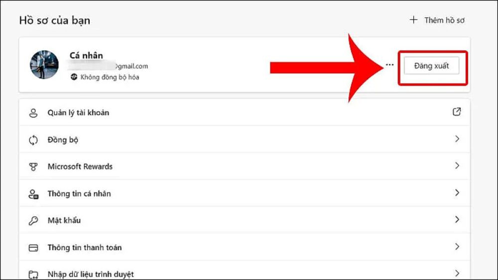 Xác nhận đăng xuất tài khoản Google trên trình duyệt máy tính