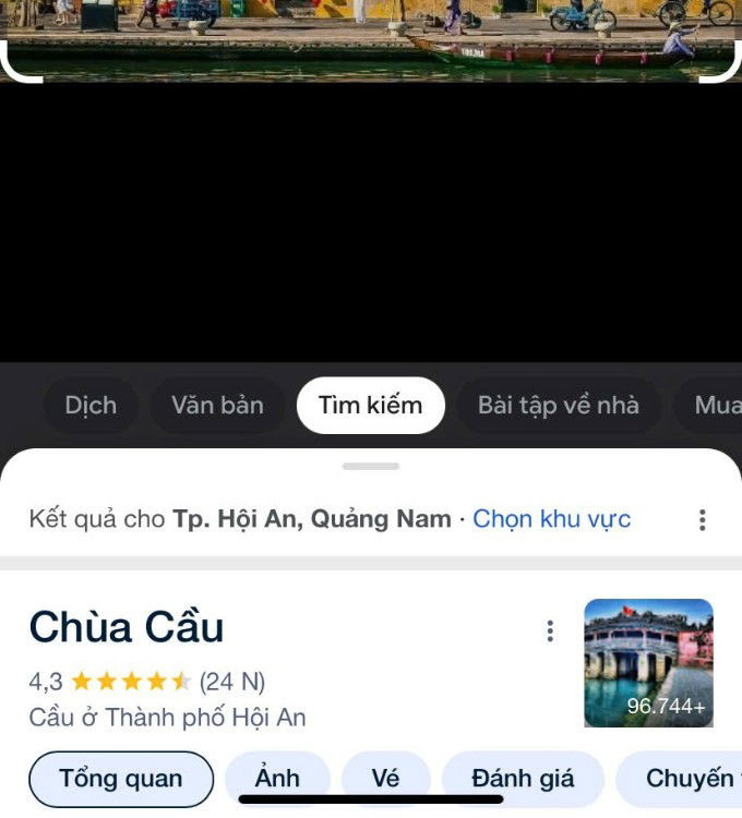 Kết quả tìm kiếm hình ảnh trên Google để định vị địa điểm