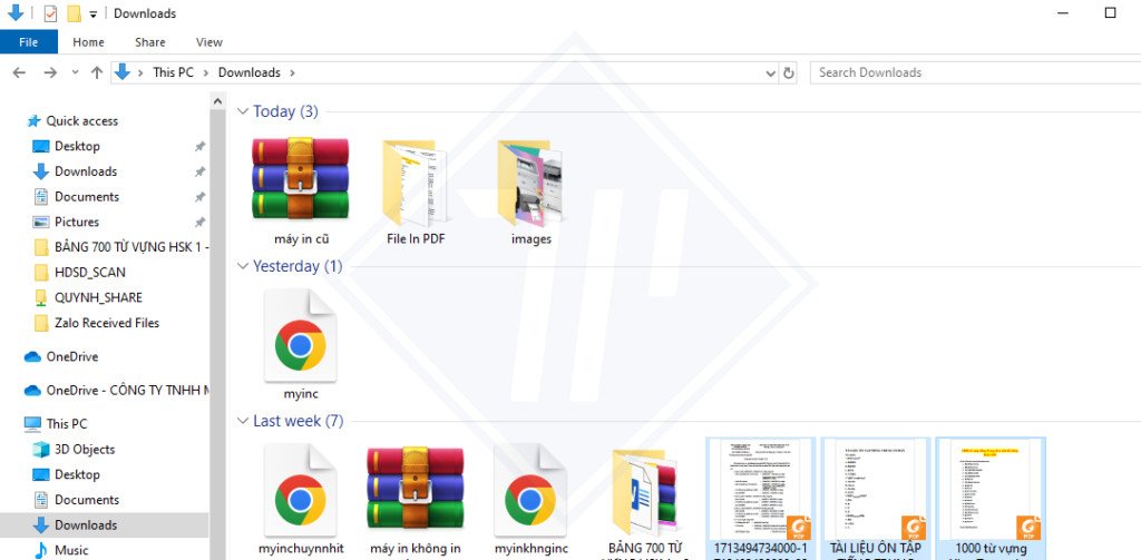 Hướng dẫn chọn nhiều file PDF trong thư mục bằng Ctrl + Click