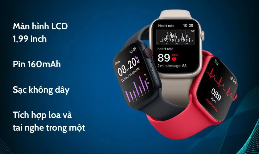 Đồng hồ thông minh T800 Pro Max hiển thị giao diện chính