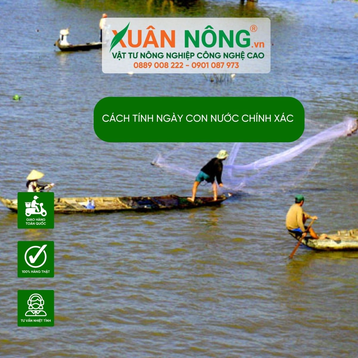 Bảng cách tính lịch con nước chính xác