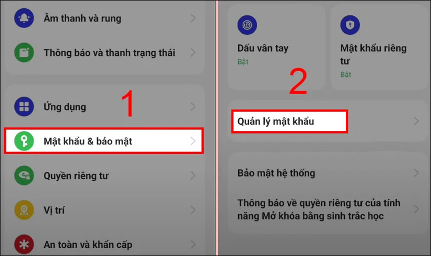 Hướng dẫn xem mật khẩu Facebook trên điện thoại Samsung qua cài đặt
