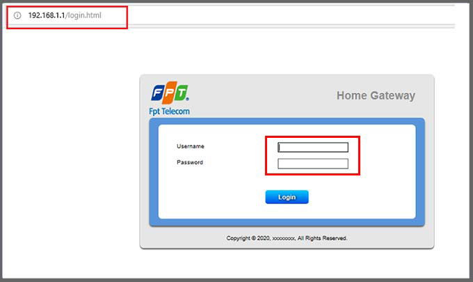 Giao diện đăng nhập quản lý Router để xem Passphrase WiFi