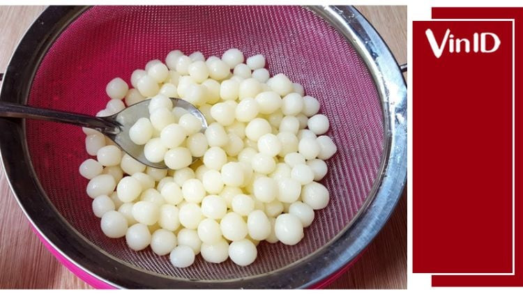 Thành phẩm trân châu trắng bằng bột bắp