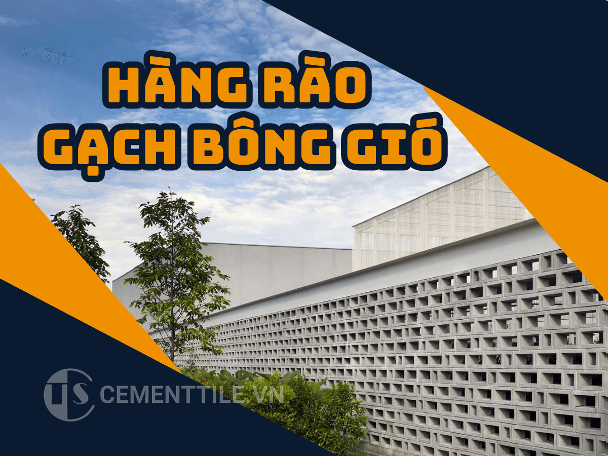 Hàng rào gạch bông gió trắng thanh lịch