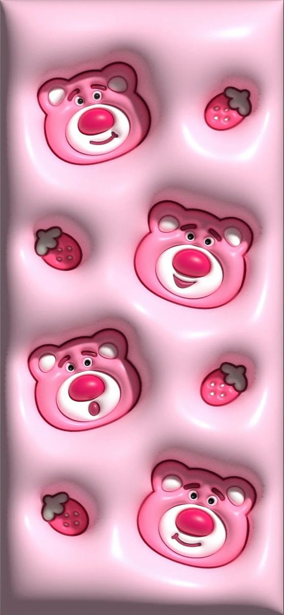 Hình nền gấu dâu Lotso 3D mang lại cảm giác sống động