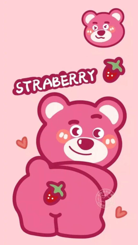 Gấu dâu Lotso 4K chất lượng cao với chi tiết sắc nét