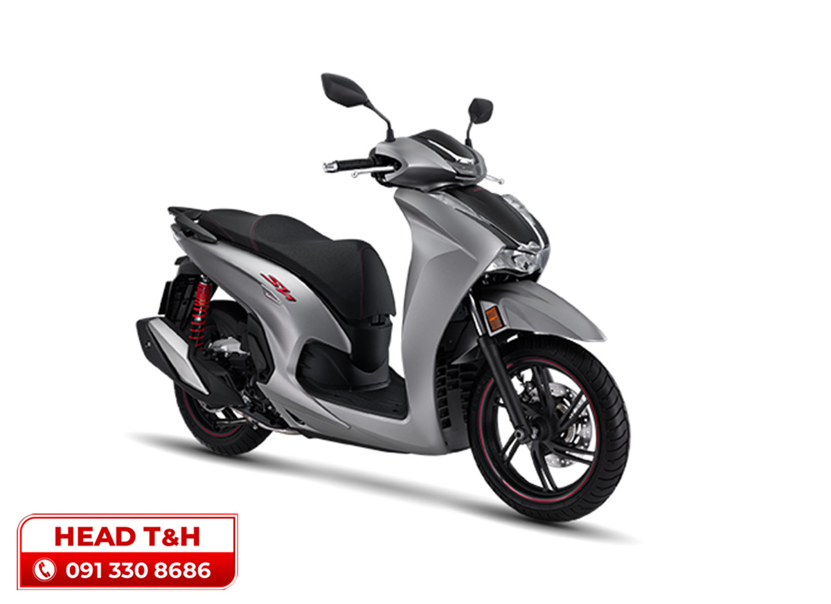 Honda SH350i bản đặc biệt màu bạc đen hiện đại