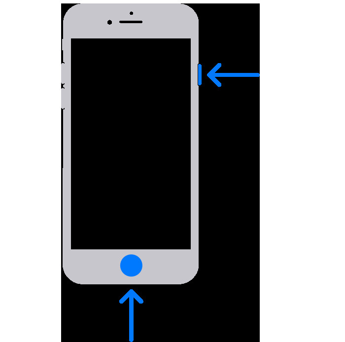Cách chụp màn hình bằng nút sườn và nút Home trên iPhone có Touch ID