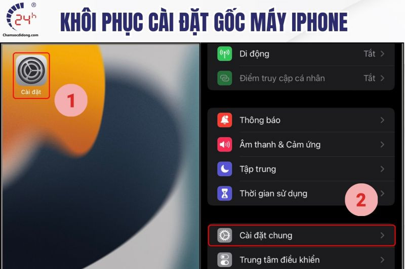 Hướng dẫn khôi phục cài đặt gốc iPhone để xử lý lỗi cháy màn hình
