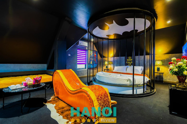 Phòng nghỉ lãng mạn với ánh sáng dịu nhẹ tại Zen Hotel