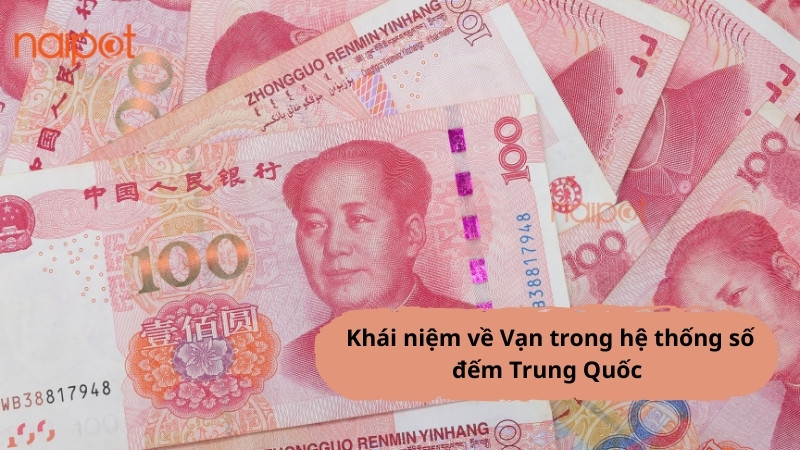 Minh họa khái niệm đơn vị 'vạn' trong hệ thống số đếm của Trung Quốc